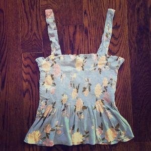 American Eagle Brand New Blue Floral Cami